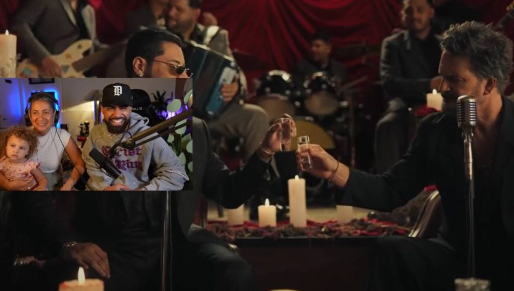 Captura de pantalla del video de Amor factura de Ricardo Arjona y Grupo Firme